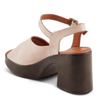 Spring Step Cello Women's Block Heels with Asymmetrical Upper and Buttery Leather Blush EU 37 / US 6.5-7