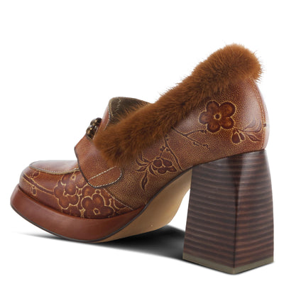 Spring Step L'Artiste Women's Tancy Leather Heel Camel Multi EU 37 / US 6.5-7