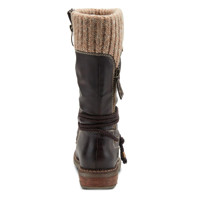 Spring Step Women's Mid Calf Boot, Dark Brown, 11.5-12