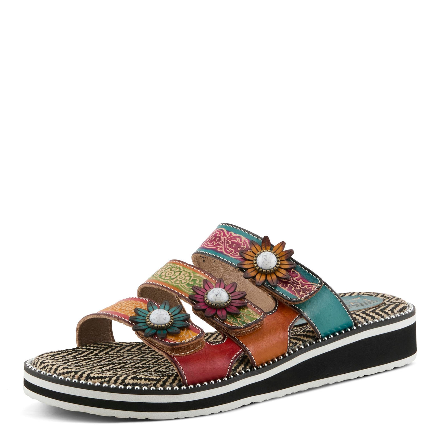 L'Artiste by Spring Step Women's Maryse Sandal, Rainbow Multi, 8.5