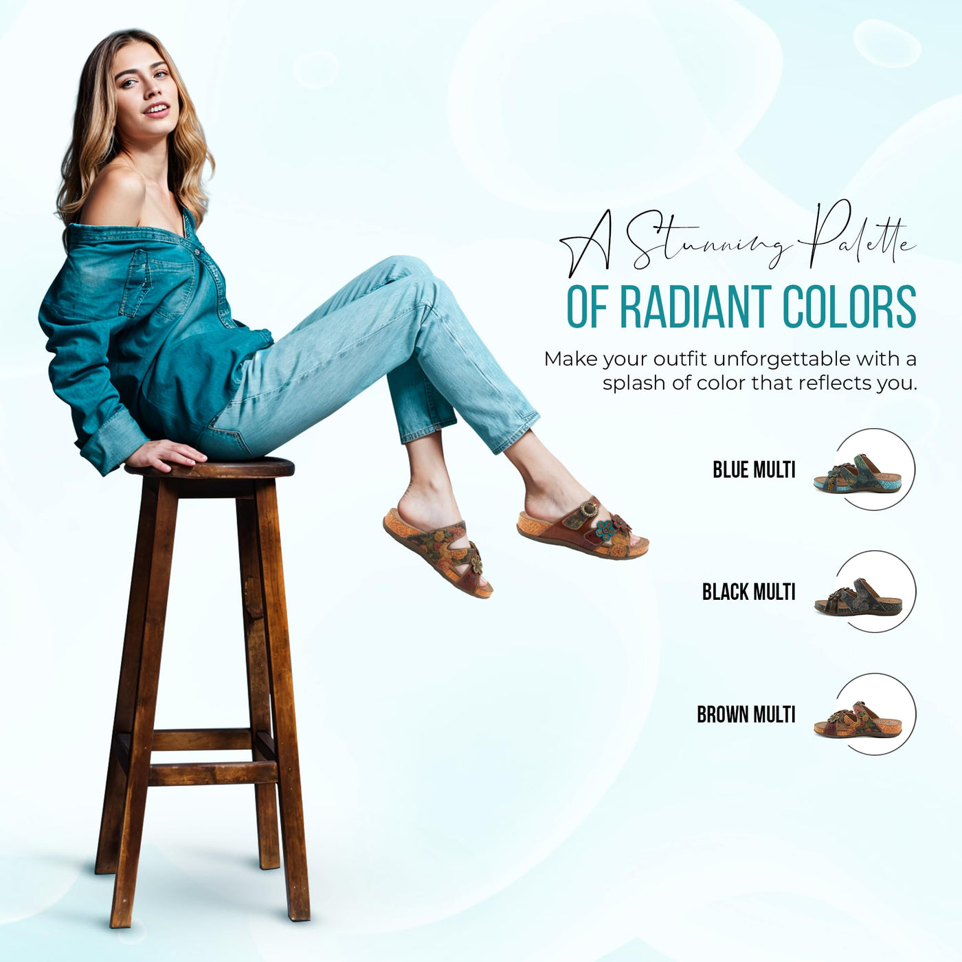 L'Artiste by Spring Step Women's Caelana Sandal, Brown Multi, 8.5