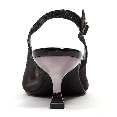 Ninety Union Macy Rhinestone Trimmed Sling Back, Black, 7