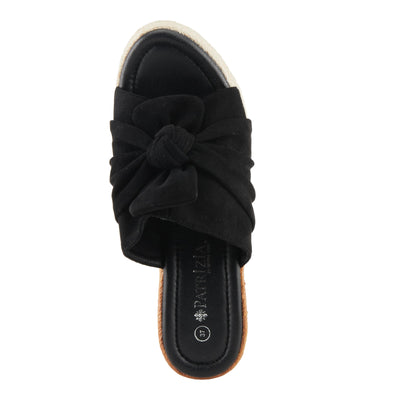 PATRIZIA Women's BELLALUCE Slide Wedge Sandals Black EU 41 / US 9.5-10
