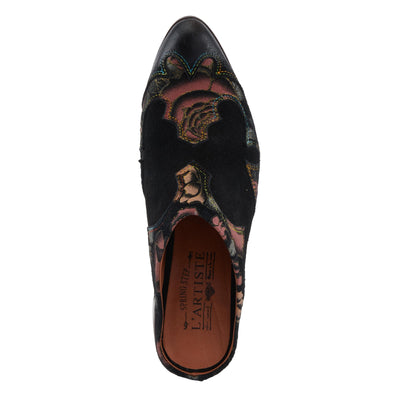 Spring Step L'Artiste Ladyslide-Shine Women's Floral Glitter Slide - Bold Western-Glam Style, Comfortable Statement Shoes