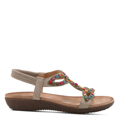 PATRIZIA Women's Volcanic Slingback Sandal Grey EU 40 / US 9