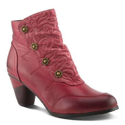 L’Artiste by Spring Step Women's Belgard Ankle Bootie, Bordeaux, 40 EU/9 M US