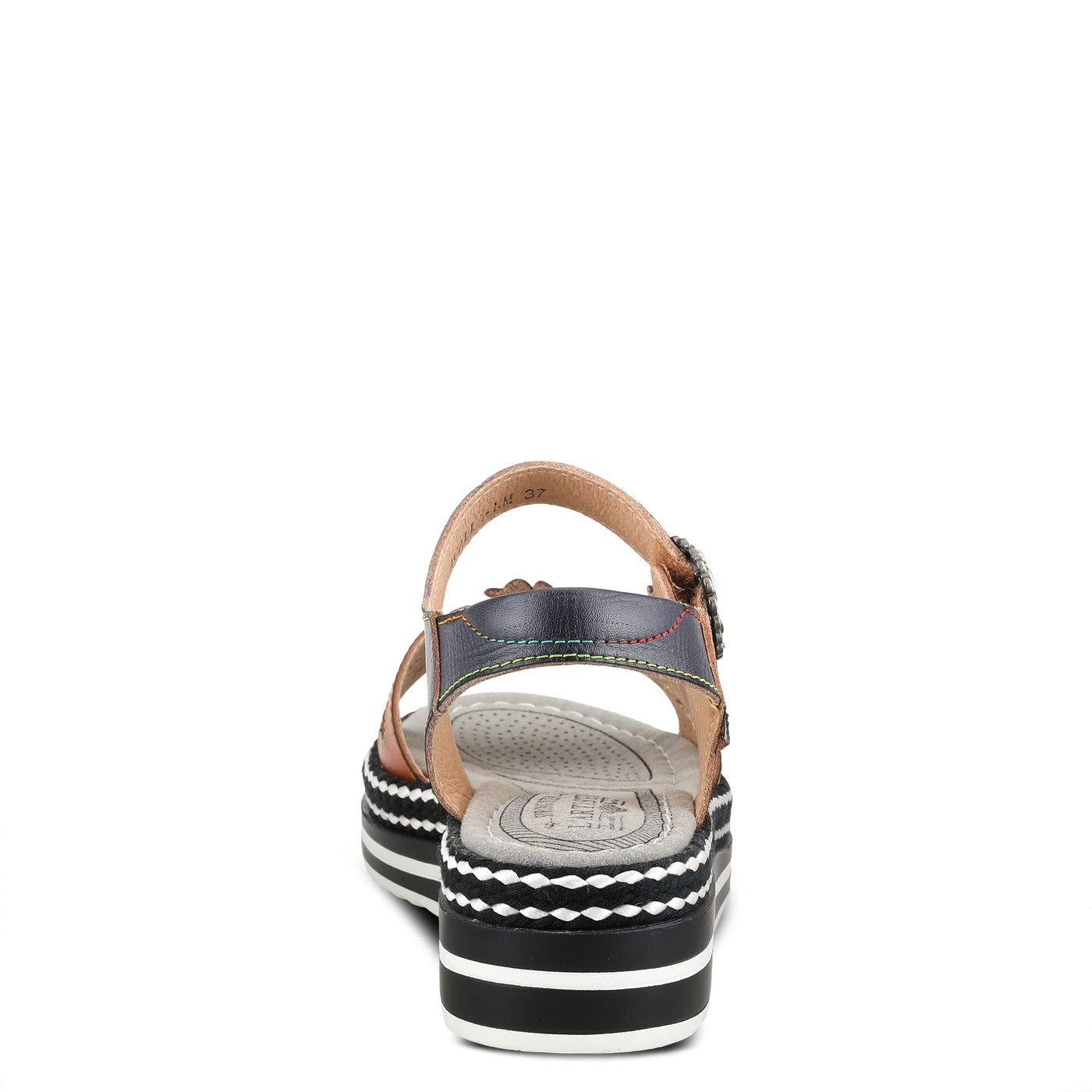 Spring Step L'Artiste Women's Laga Slide Sandal Navy Multi EU 38 / US 7.5-8