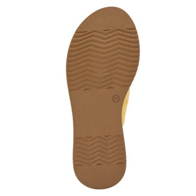 Spring Step Women's EBOSIA Slide Sandal Yellow EU 37/6.5-7