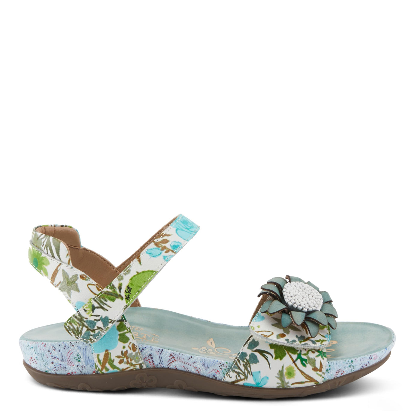 L'Artiste by Spring Step Women's Gladystee Sandal, Teal Multi, 9