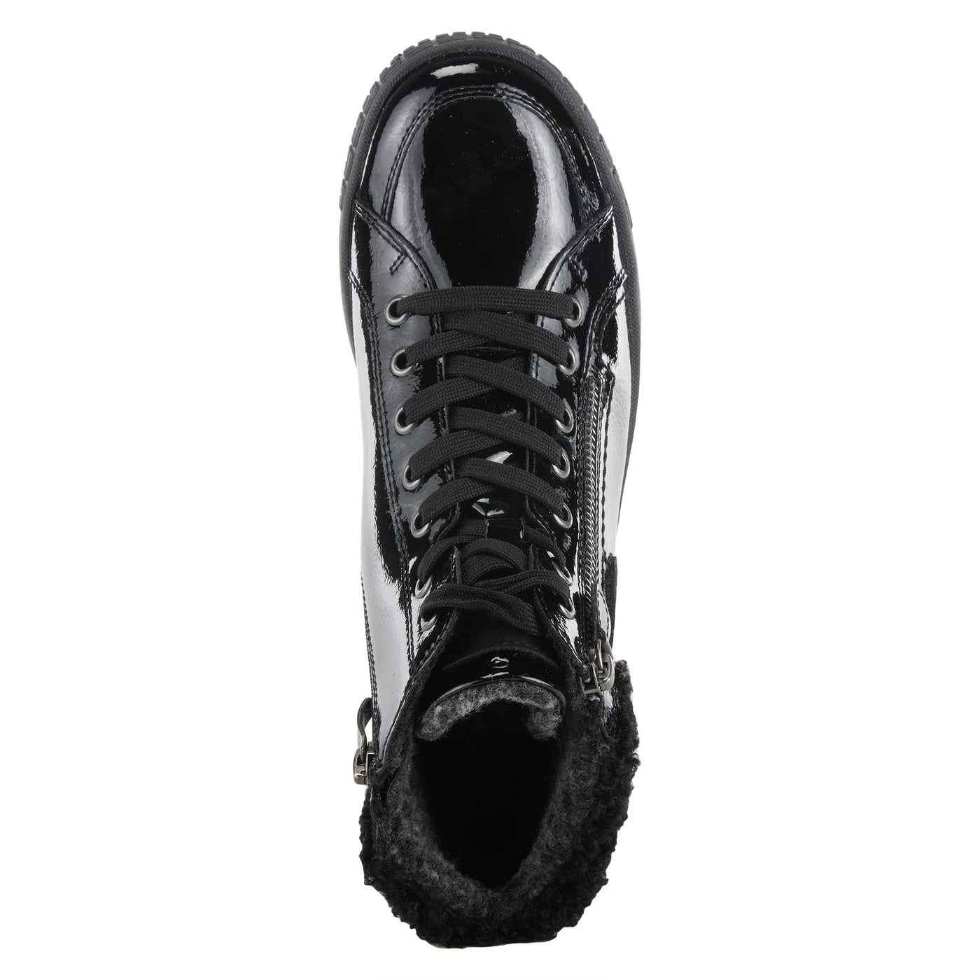 Spring Step Women's Alps Lace-Up Sneaker Black Patent EU 41 / US 9.5-10