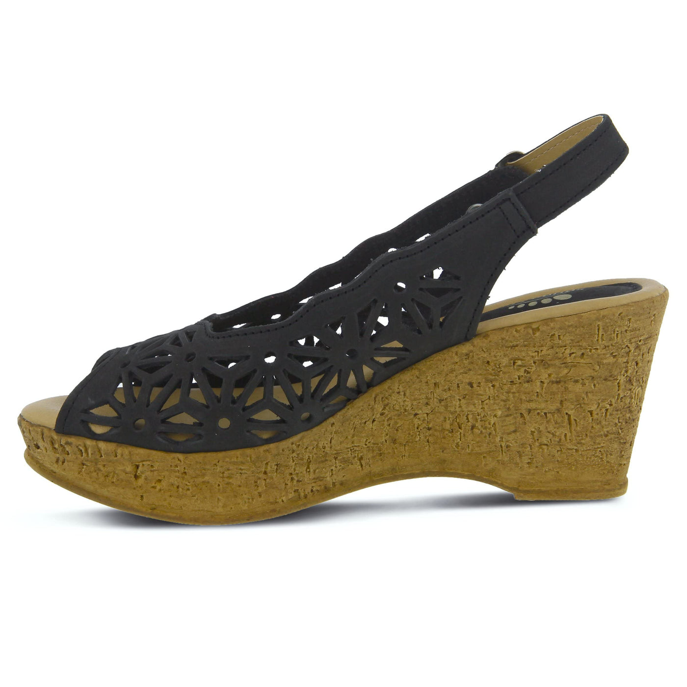 Spring Step Women's Abigail Slingback Sandal Black EU 36 / US 5.5-6