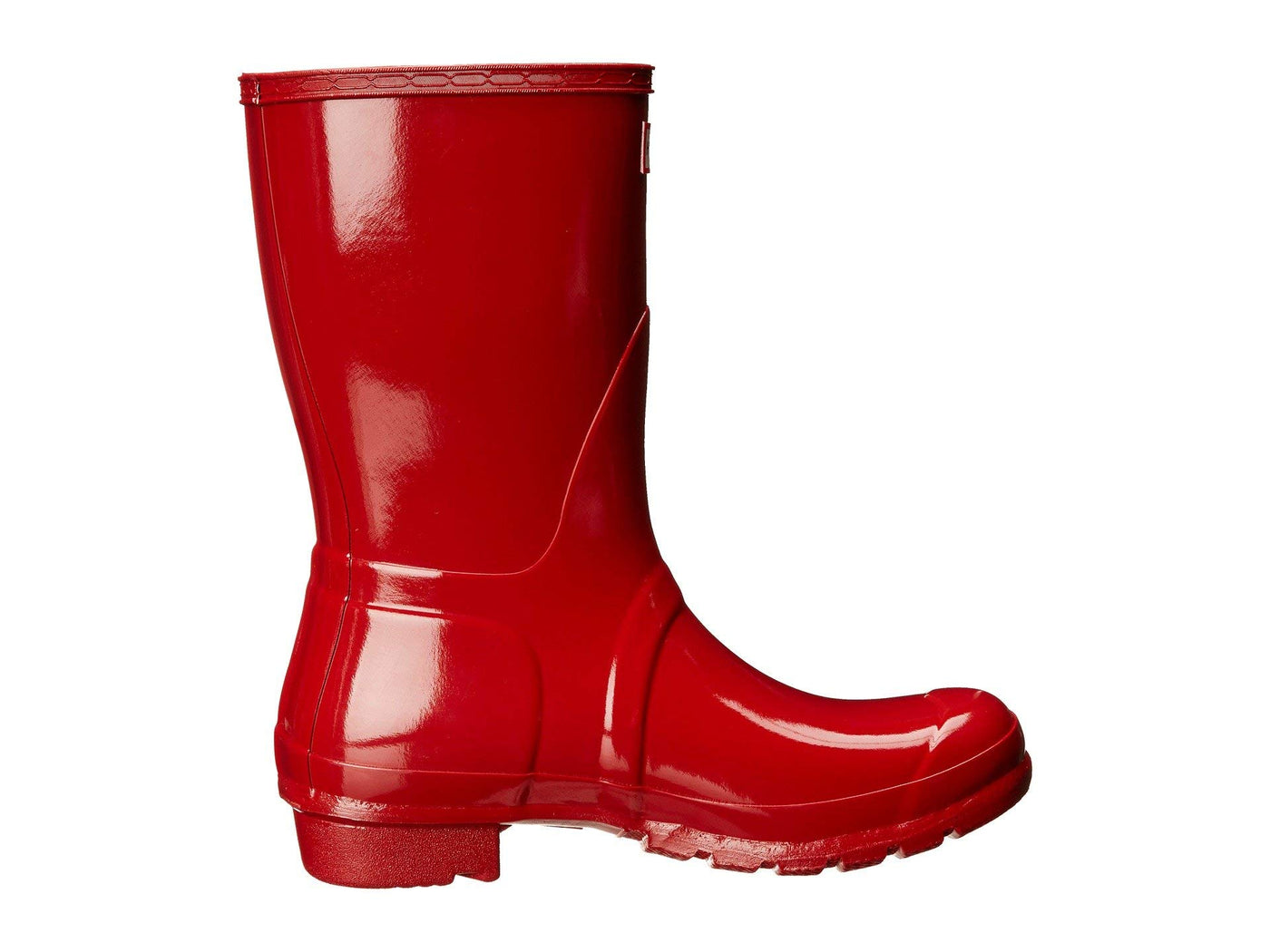 Hunter Women's Original Short Gloss Rain Boot, Military Red, 8