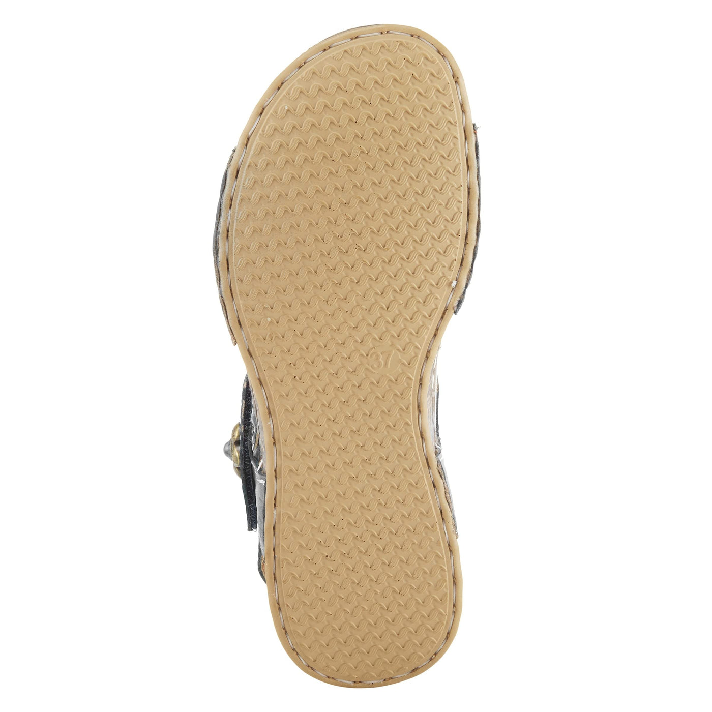 Spring Step L'Artiste Popular Sandals for Women - Ankle Strap Sandal with Hook & Loop - Hand Painted Ladies Sandals for Womens - Black EU 41 / US 9.5-10