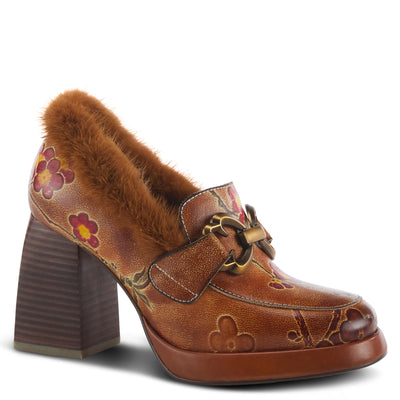 Spring Step L'Artiste Women's Tancy Leather Heel Camel Multi EU 37 / US 6.5-7
