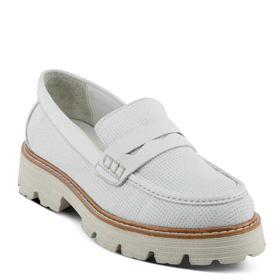 Spring Step Lexington Women's Lugged Loafers with Soft Leathers and Penny Keeper Detail White EU 39 / US 8.5
