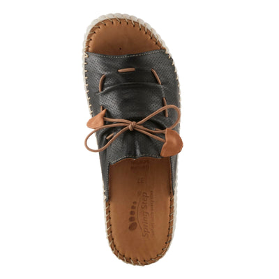 Spring Step Women's Nevelle Sandal, Black, 8.5