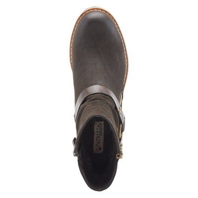 PATRIZIA Spring Step Firewood Booties for Women - Ladies Ankle Boots with Zipper Closure - Vegan Leather Womens Boots for Outdoor - Chocolate Brown EU 36 / US 5.5-6
