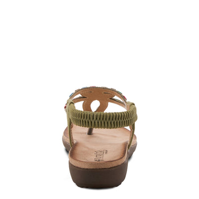 PATRIZIA Women's Crema Slingback Sandal Olive Green EU 41 / US 9.5-10