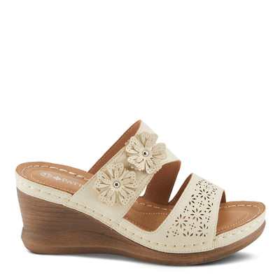 PATRIZIA Women's LOLLY Slide Wedge Sandals Bone EU 40 / US 9