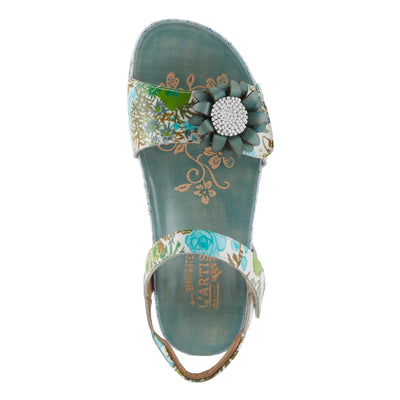 L'Artiste by Spring Step Women's Gladystee Sandal, Teal Multi, 9