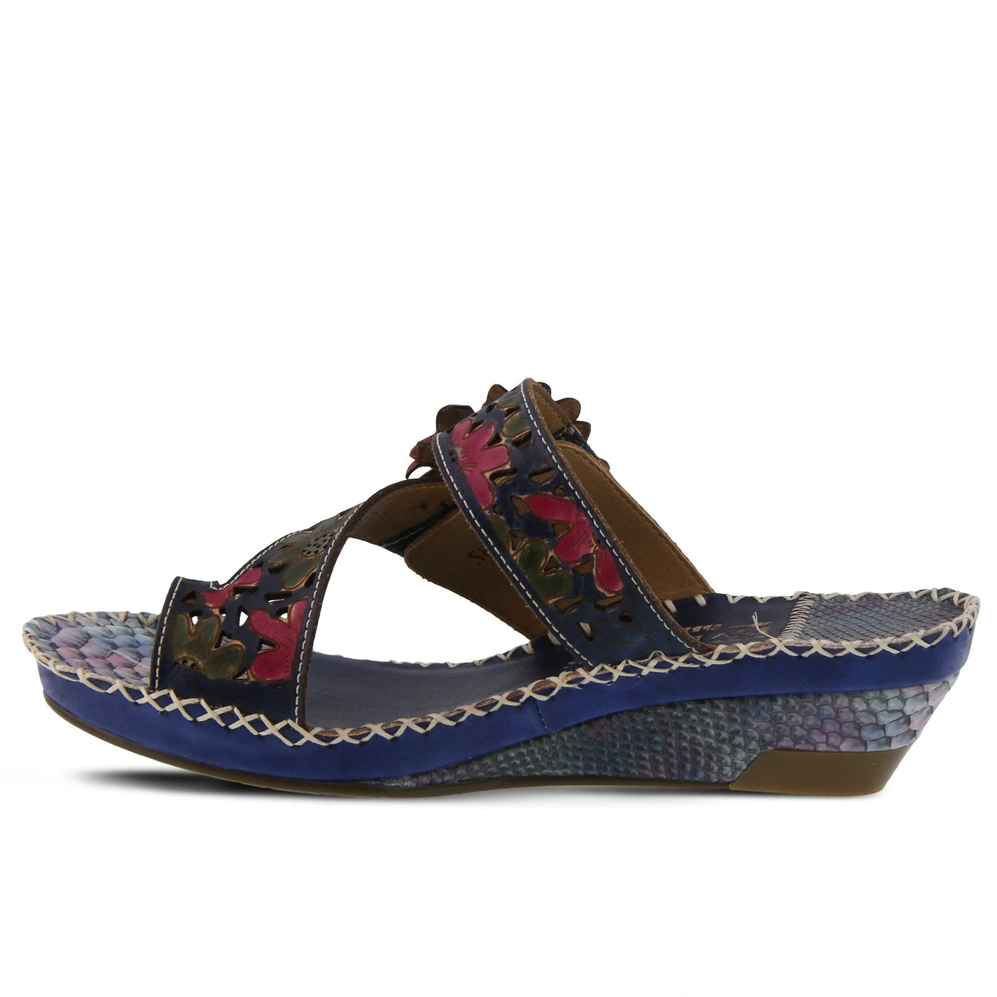 Spring Step L'Artiste Women's Vardi Slide Sandal Blue EU 35 / US 5