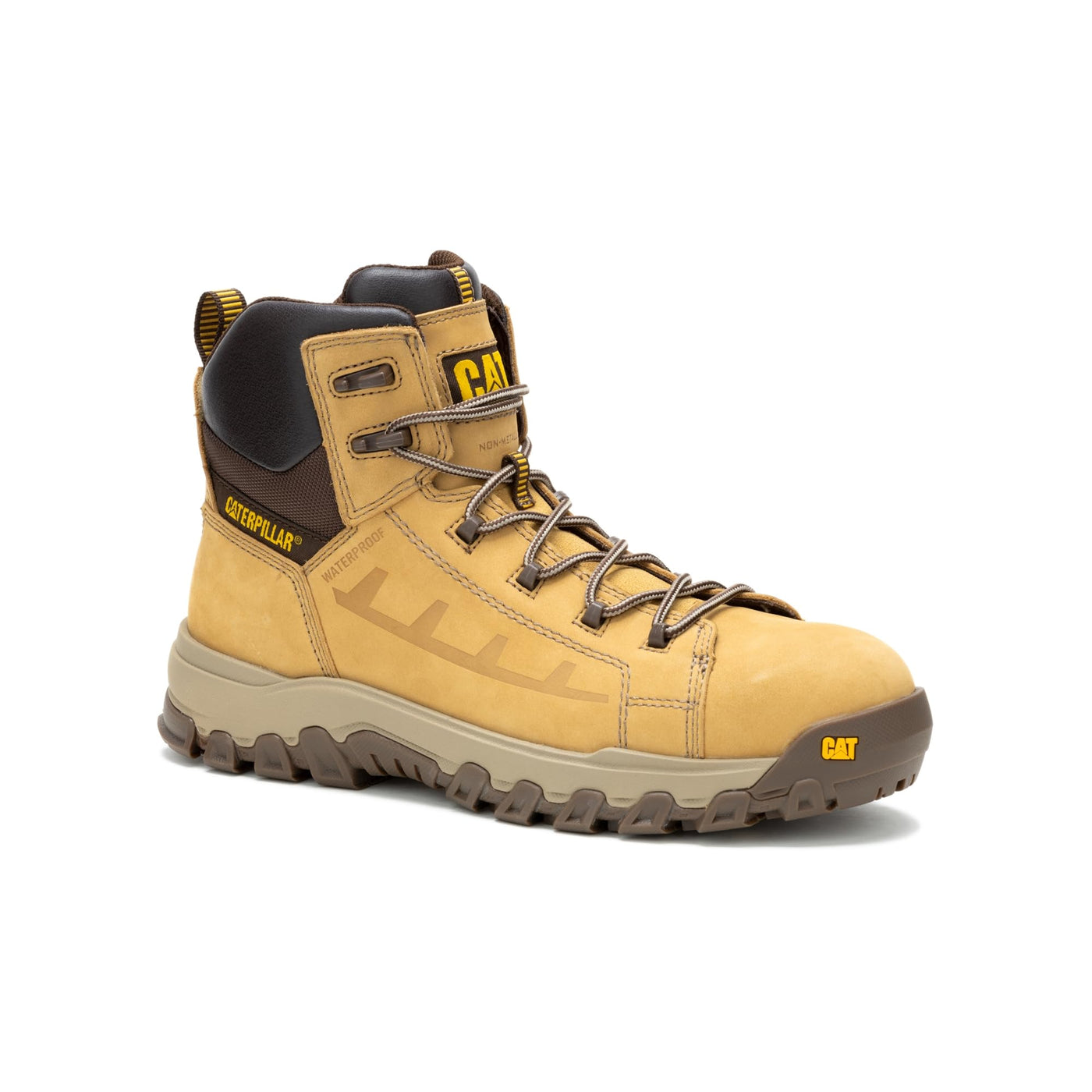 Cat Footwear Men's Work Construction Boot, Honey Reset, 7 Wide
