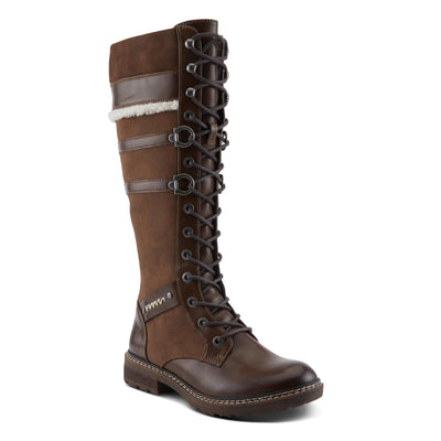 PATRIZIA Women's ALGERON Tall Boots with Sleek Design, Decorative Details, and Comfortable Fit Brown EU 38/ US 7.5-8