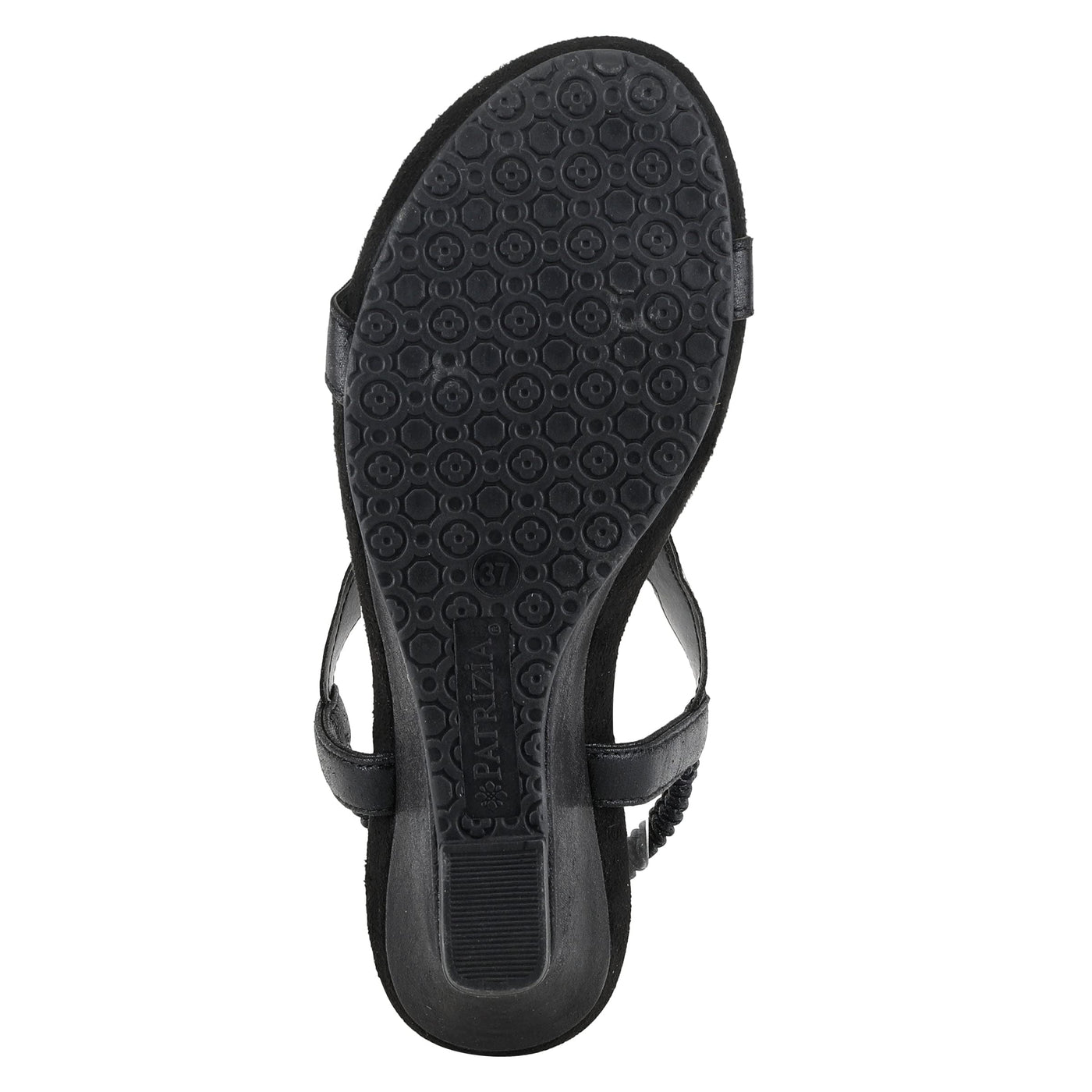 PATRIZIA Women's Shining Ankle Strap Sandal Black EU 42 / US 10.5-11
