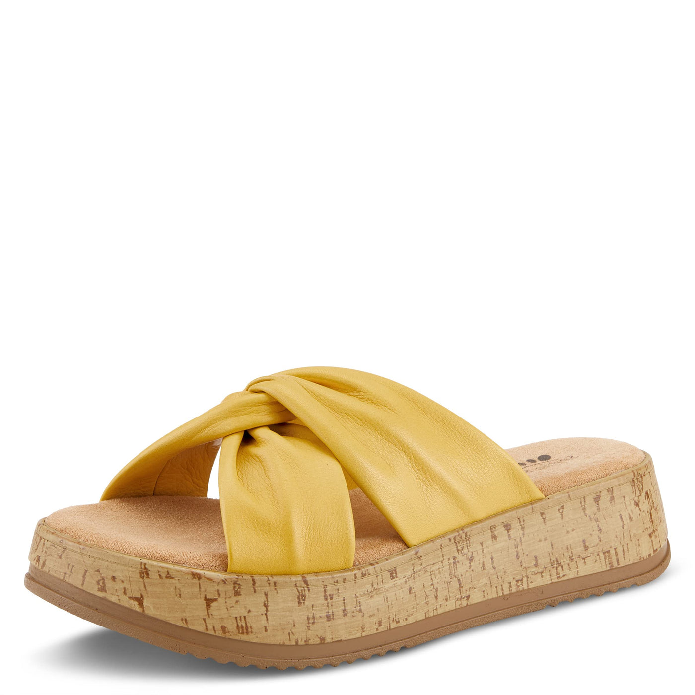 Spring Step Women's EBOSIA Slide Sandal Yellow EU 37/6.5-7