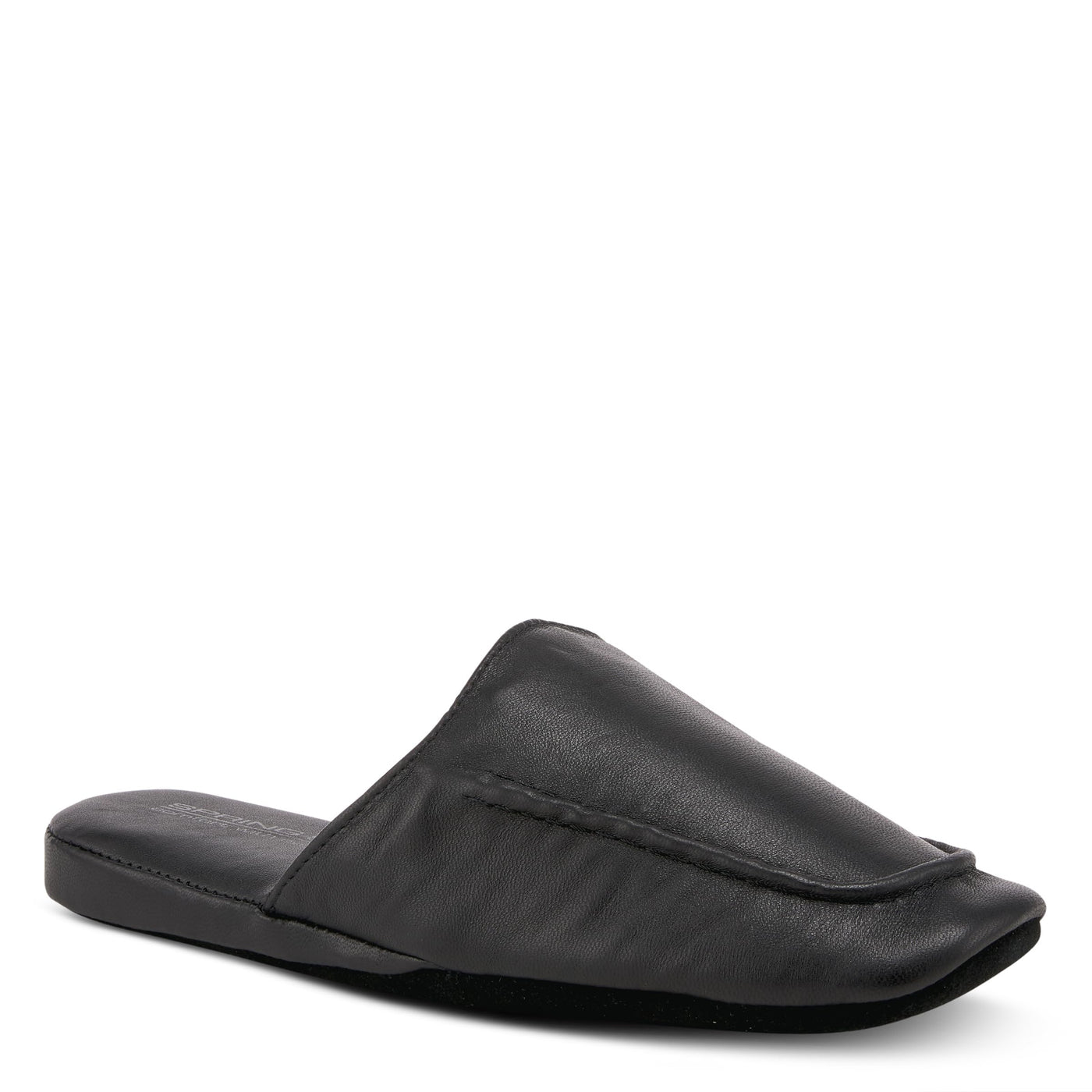 Spring Step Men Men's Nigel Leather Slipper Black EU 44 / US 10.5-11