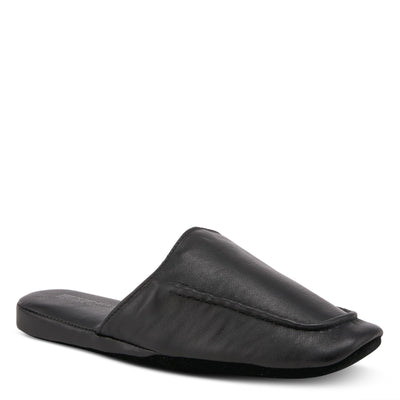 Spring Step Men Men's Nigel Leather Slipper Black EU 44 / US 10.5-11