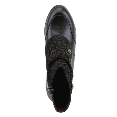 L�Artiste by Spring Step Women's Belgard Ankle Bootie, Black, 42 EU/10.5-11 M US