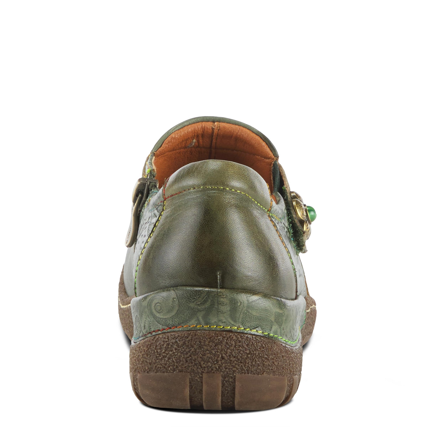 Spring Step L'Artiste Women's Gyarados Leather Slipper Olive Multi EU 35 / US 5