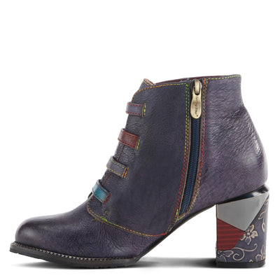 Spring Step L'Artiste Women's Maleeka Leather Mid Calf Boot Purple Multi EU 36 / US 5.5-6