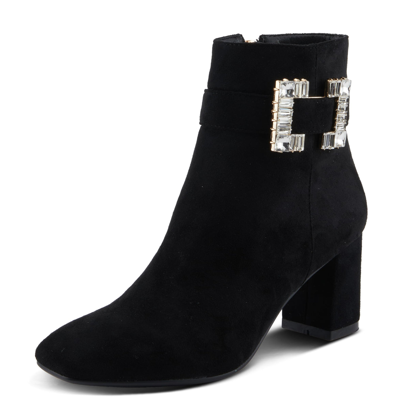 PATRIZIA Women's Tanwyn Classical Boots with Jeweled Ornament and Chunky Heels