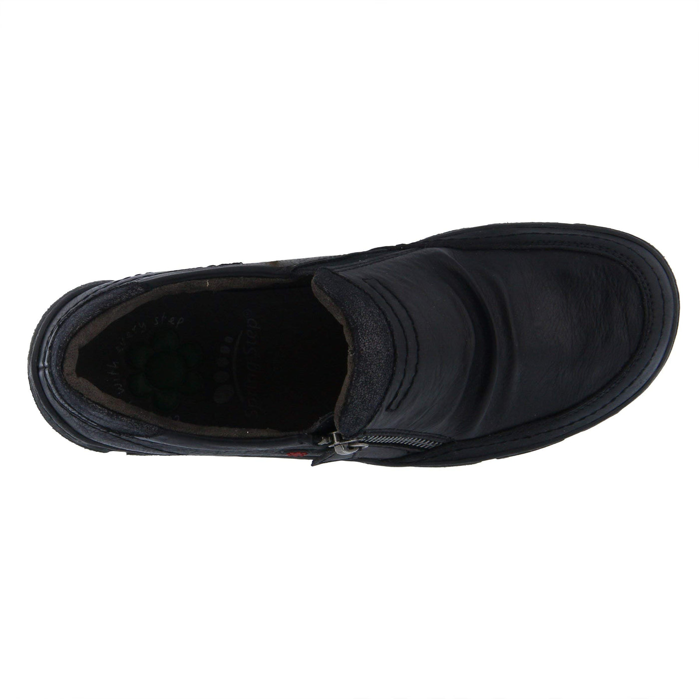 Spring Step Women JUNEY Loafer Flat, Black,8.5 M US