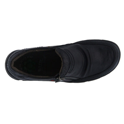 Spring Step Women JUNEY Loafer Flat, BLACK,6.5 M US