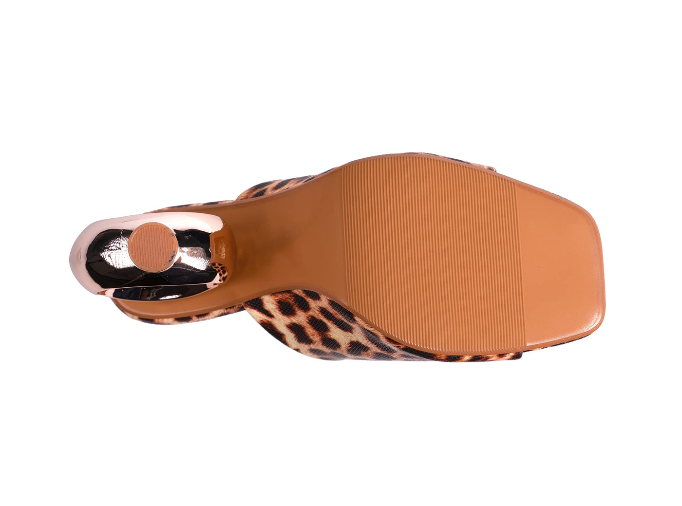 Ninety Union Jloo Open Toe Slide With Circular Metallic Heel