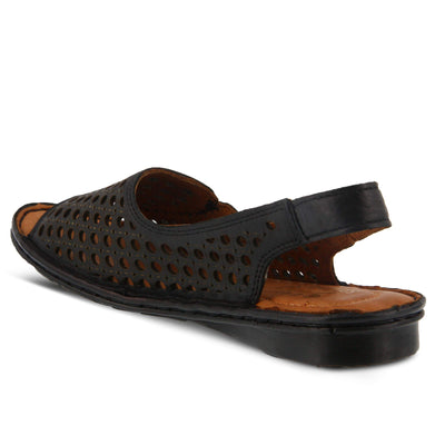 Spring Step Jordana Sandal, Black, 39 Medium EU (US 8.5 US)