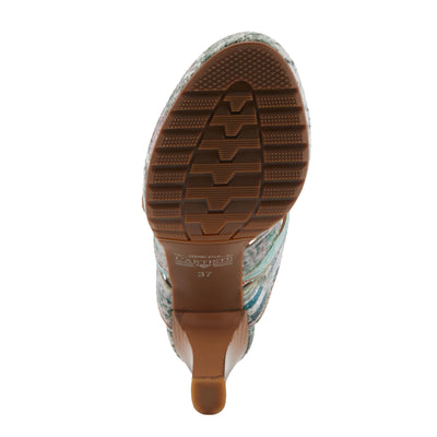 L'Artiste by Spring Step Women's Aurielle Sandal, Mint Multi, 10.5-11