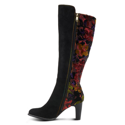 L'Artiste by Spring Step Women's Royals Fashion Boot, Black Multi, 9