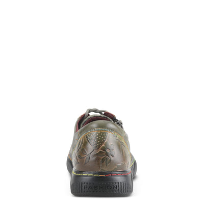 Spring Step L`Artiste Danli-Bloom Sneakers for Women - Sneaker Shoes for Women with Adjustable Metal Zipper - Womens Sneaker Shoe for Outdoor - Olive Multi EU 41 / US 9.5-10