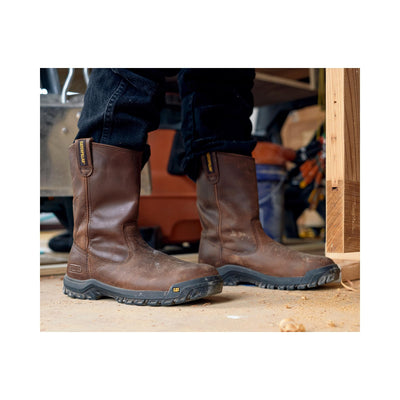 Cat Footwear Men's Drawbar Steel Toe Construction Boot, Summer Brown, 10 Wide