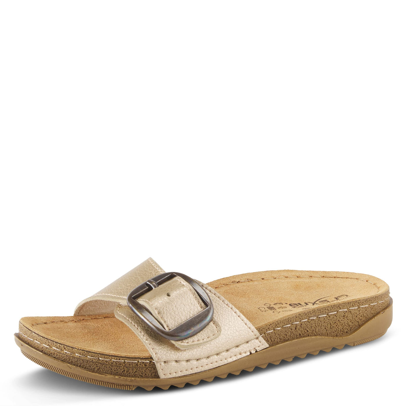 Flexus Women's Baronca Slide Sandal Gold EU 37 / US 6.5-7
