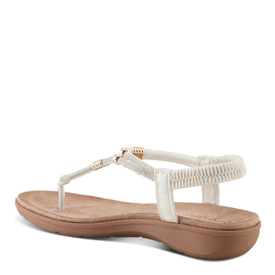 PATRIZIA Women's BIDDLE Slip-On Rhinestone-Embellished Sandals - Microsuede Upper, Cushioned Insole, and Elegant Design WHITE EU 37 / US 6.5-7