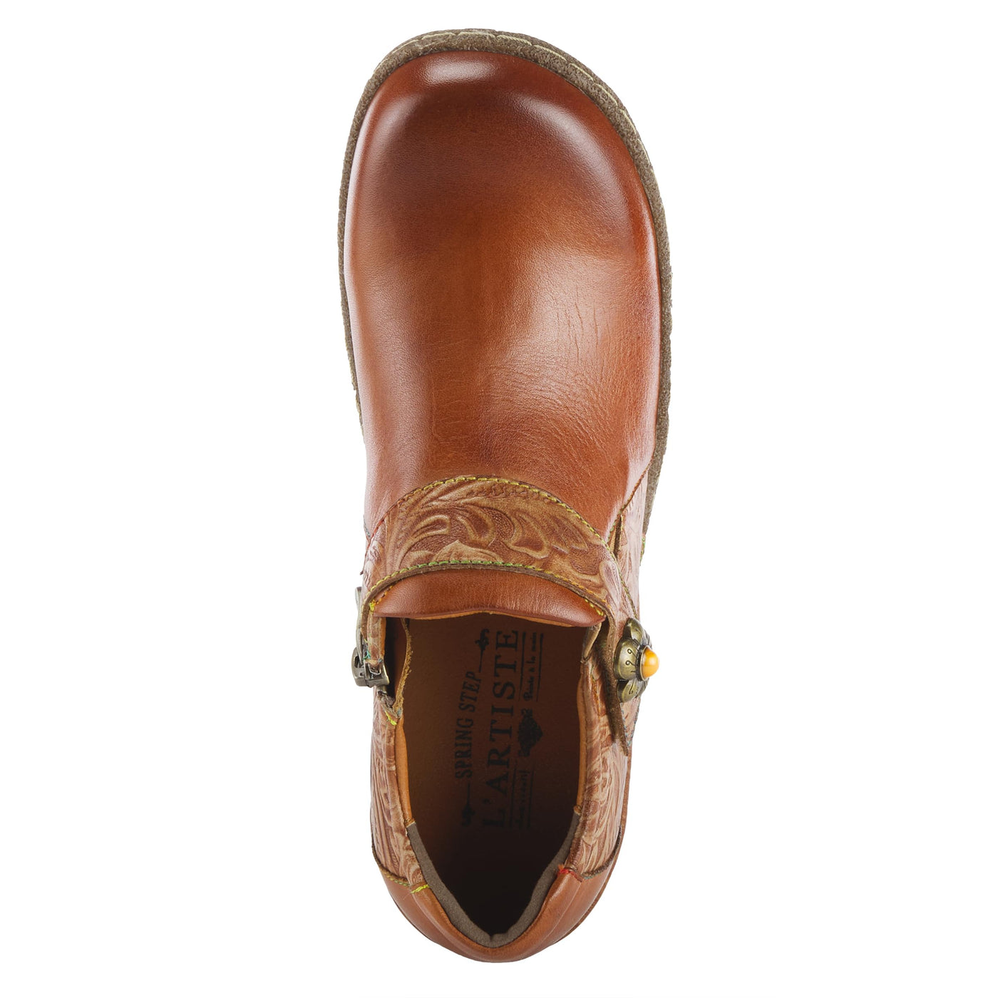 Spring Step L'Artiste Women's Gyarados Leather Slipper Camel Multi EU 37 / US 6.5-7