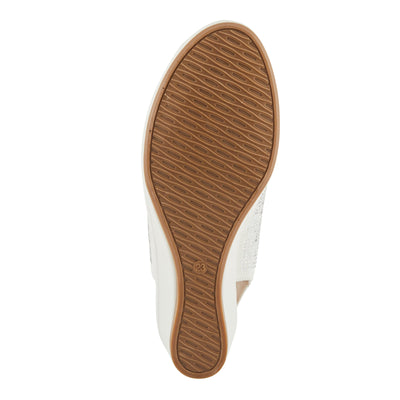 PATRIZIA Women's ADRIELLA Slingback Wedge Sandals White EU 38 / US 7.5-8