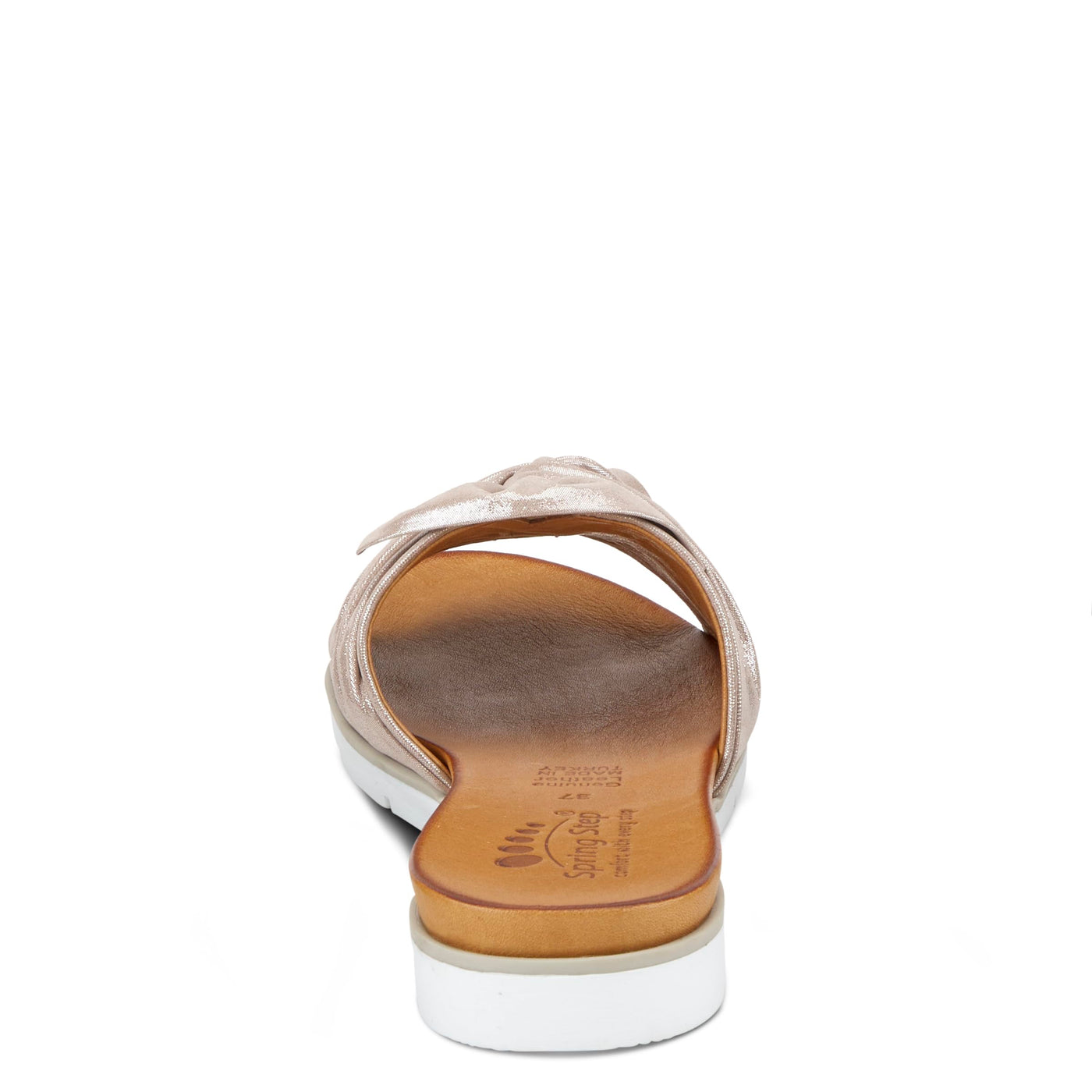 Spring Step Women's Lavona Slide Sandal Silver EU 37 / US 6.5-7