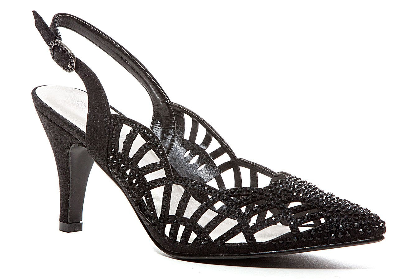 LADY COUTURE Dressy Sling Back Closed Toe, ESTER BLACK 36