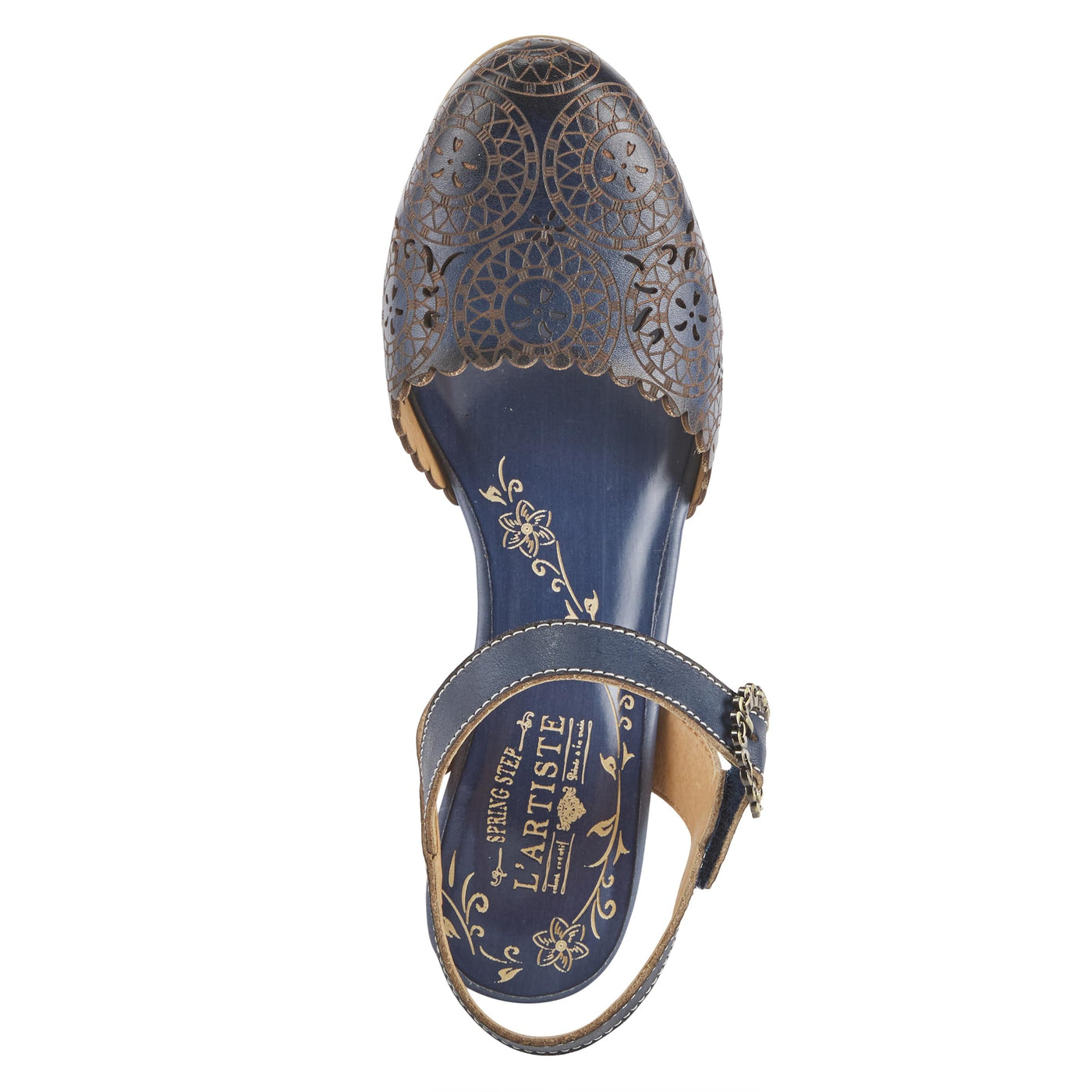 Spring Step L'Artiste Women's Eiloota Sandals Navy EU 37 / US 6.5-7